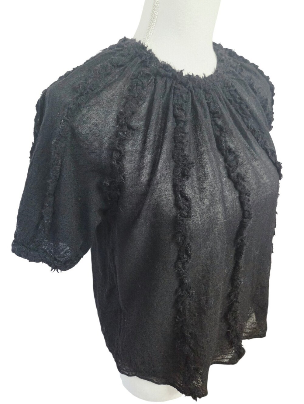 Ulla Johnson Gracelle Top Black Size 4 - Picture 4 of 10
